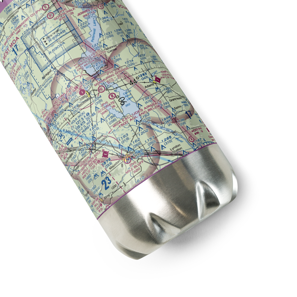 Accurate Airport (67WI) VFR Sectional Water Bottle 