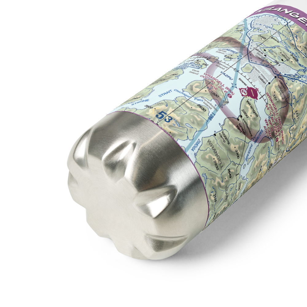 Wrangell Seaplane Base (68A) VFR Sectional Water Bottle 