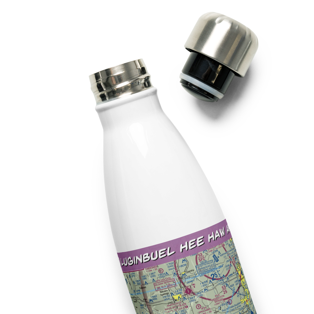 Luginbuel Hee Haw Airport (68AR) VFR Sectional Water Bottle 