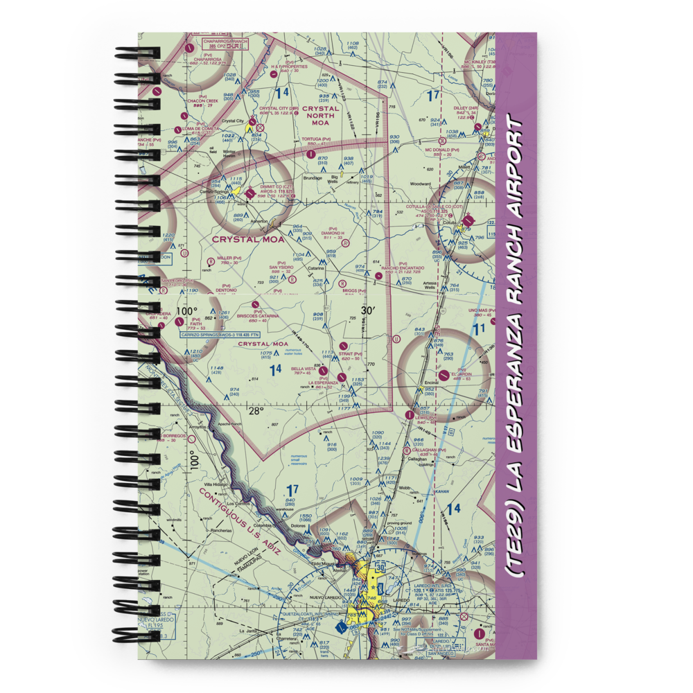 La Esperanza Ranch Airport (TE29) VFR Sectional Notebook 