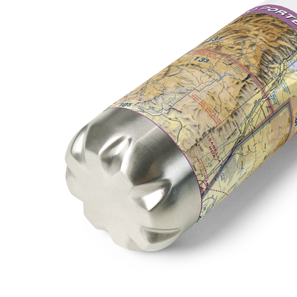 Porter Ranch Airport (68CN) VFR Sectional Water Bottle 