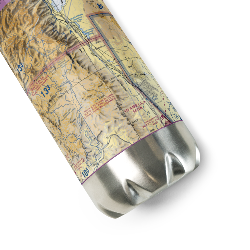 Porter Ranch Airport (68CN) VFR Sectional Water Bottle 
