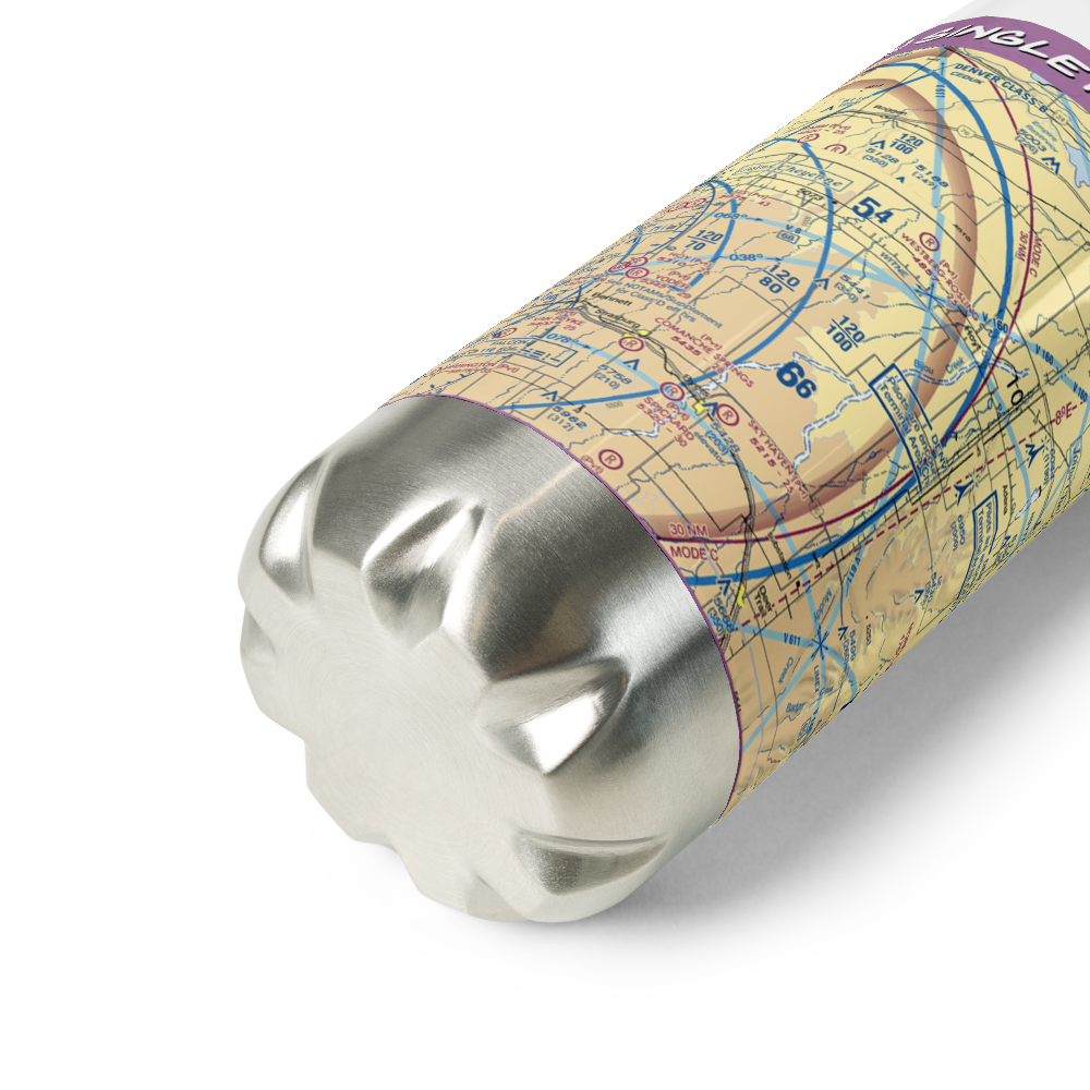 Singleton Ranch Airport (68CO) VFR Sectional Water Bottle 