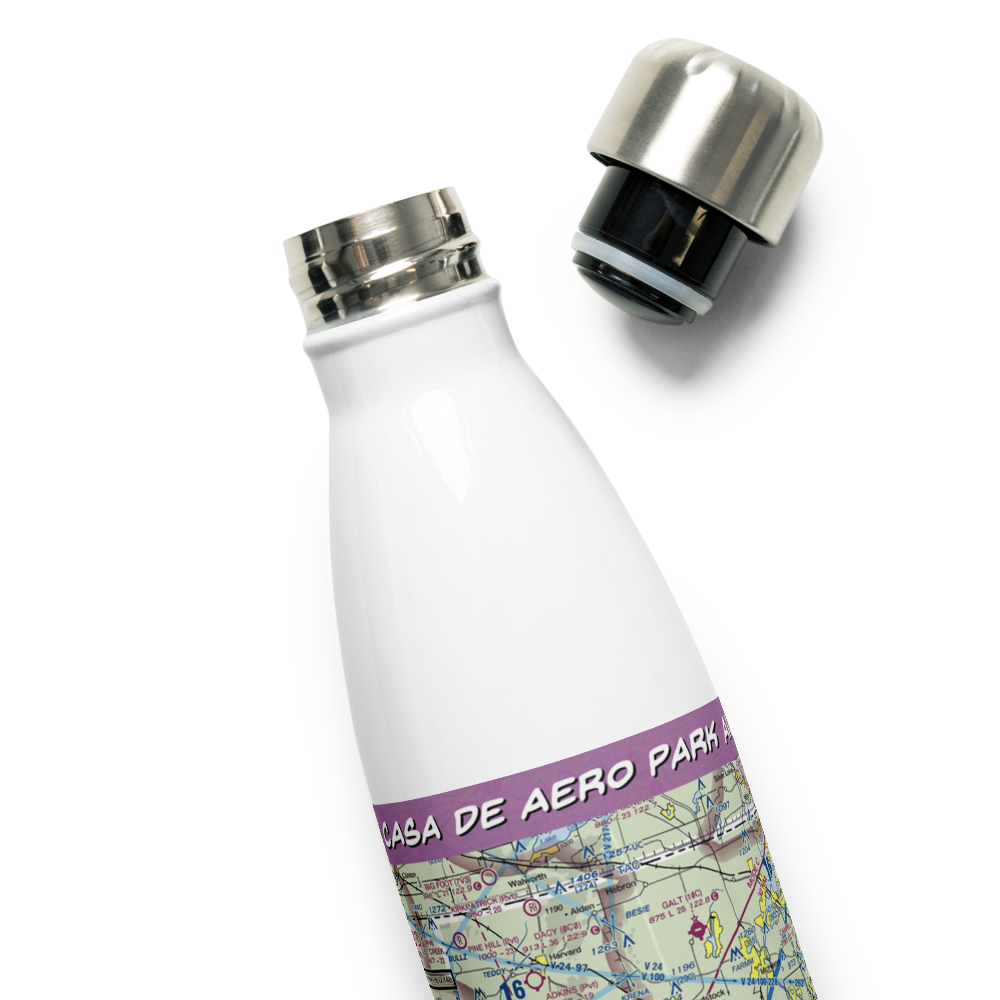 Casa De Aero Park Airport (68IS) VFR Sectional Water Bottle 