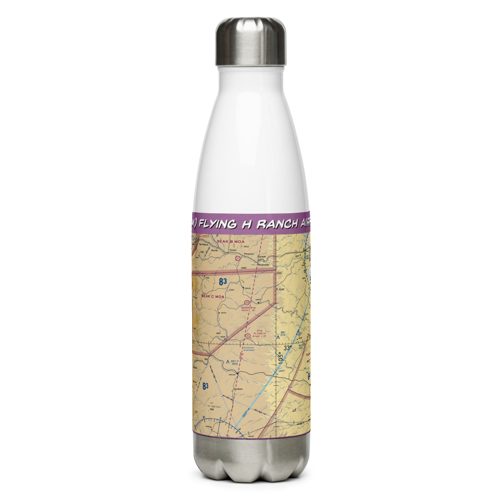 Flying H Ranch Airport (68NM) VFR Sectional Water Bottle 