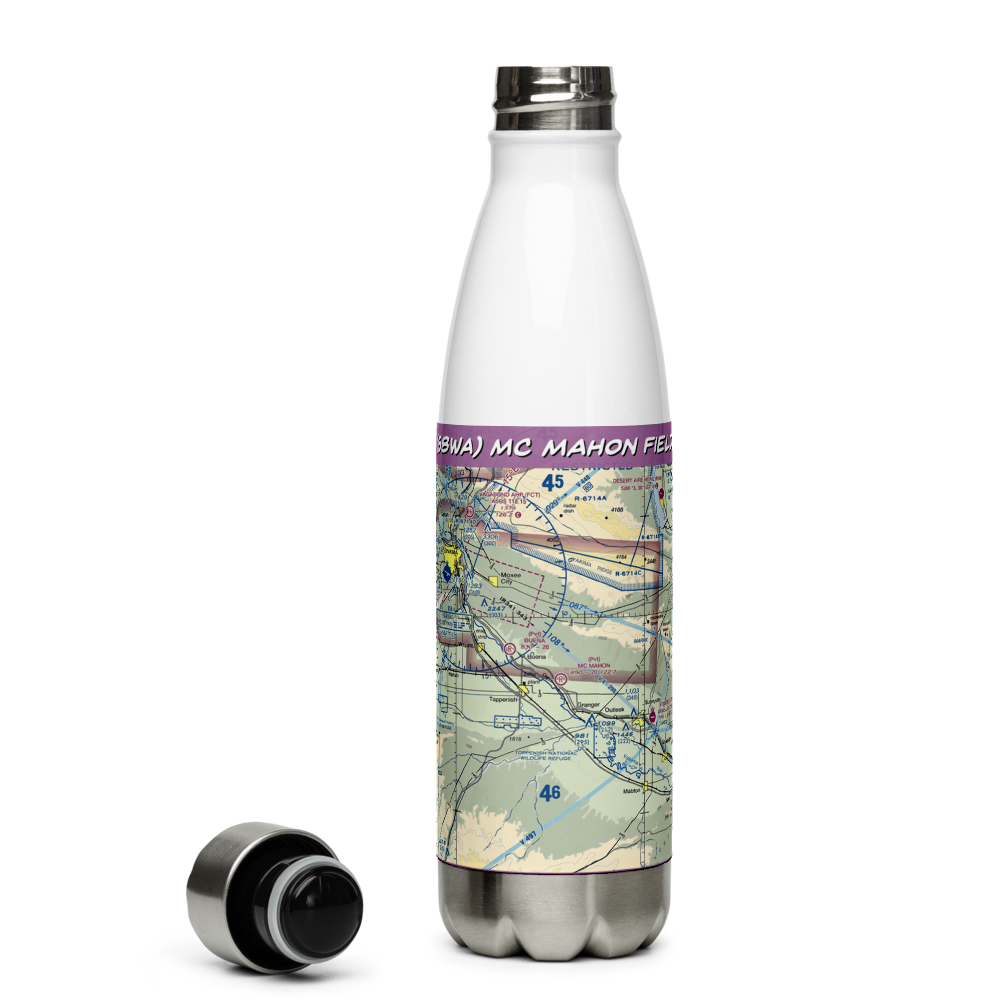 Mc Mahon Field (68WA) VFR Sectional Water Bottle 