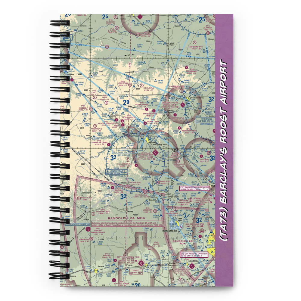 Barclay's Roost Airport (TA73) VFR Sectional Notebook 