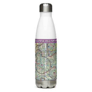 Clute's Hilltop Airport (69NC) VFR Sectional Water Bottle