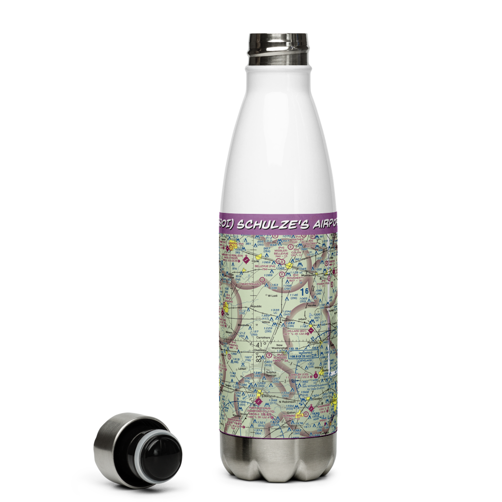 Schulze's Airport (69OI) VFR Sectional Water Bottle 