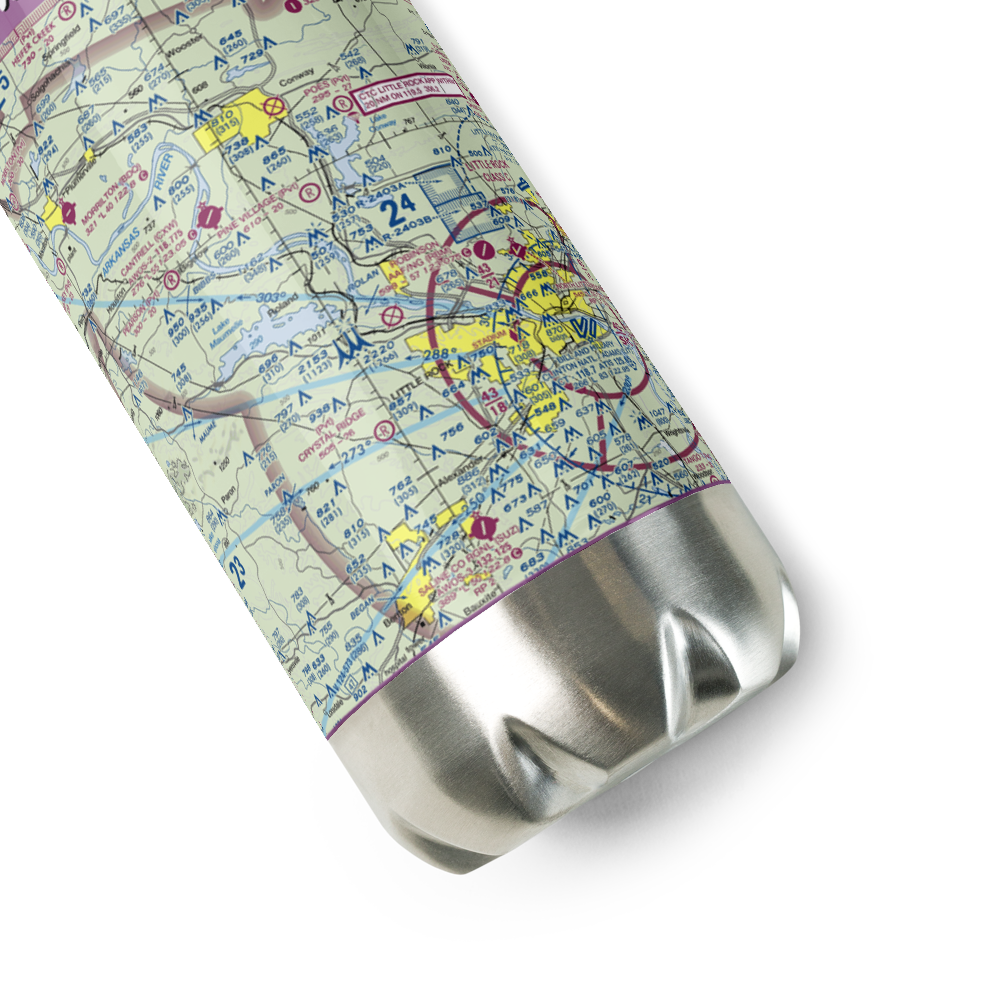 Two Rivers Airport (6AR6) VFR Sectional Water Bottle 