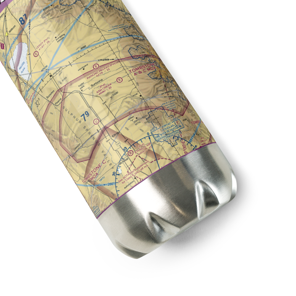 Ash Creek Airport (6AZ5) VFR Sectional Water Bottle 