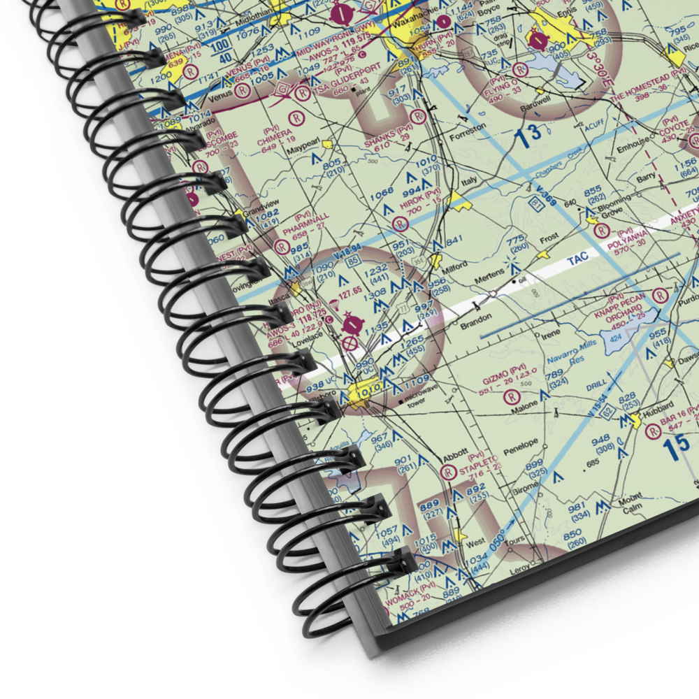 Dallas South Port Airport (T13) VFR Sectional Notebook 
