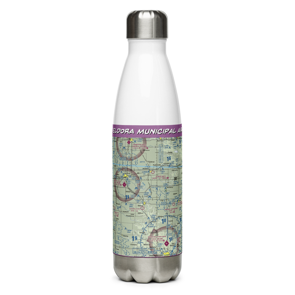 Eldora Municipal Airport (6C0) VFR Sectional Water Bottle 