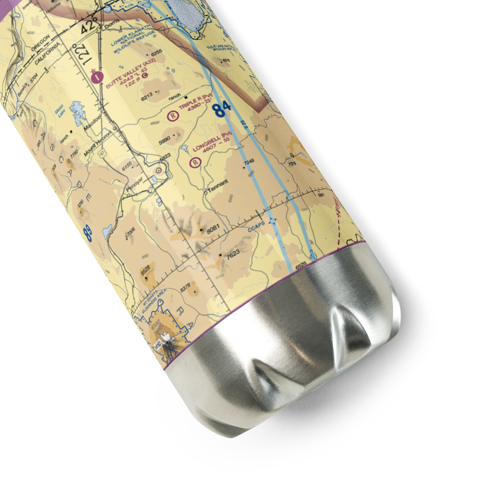Triple R Ranch Airport (6CA1) VFR Sectional Water Bottle 