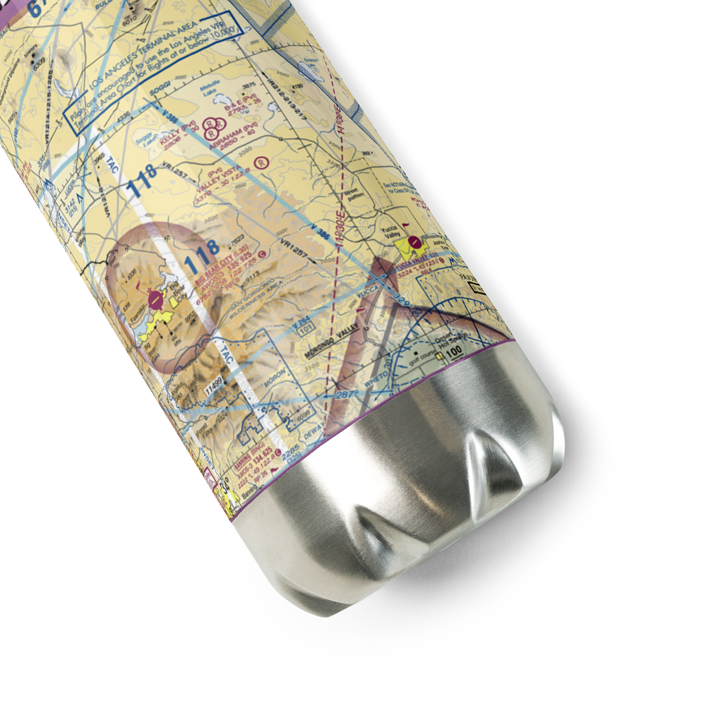 Valley Vista Airport (6CA5) VFR Sectional Water Bottle 