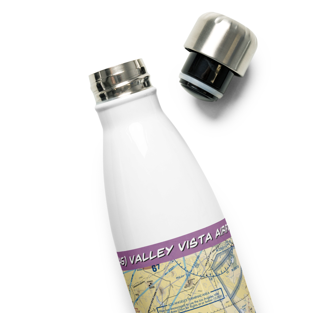 Valley Vista Airport (6CA5) VFR Sectional Water Bottle 