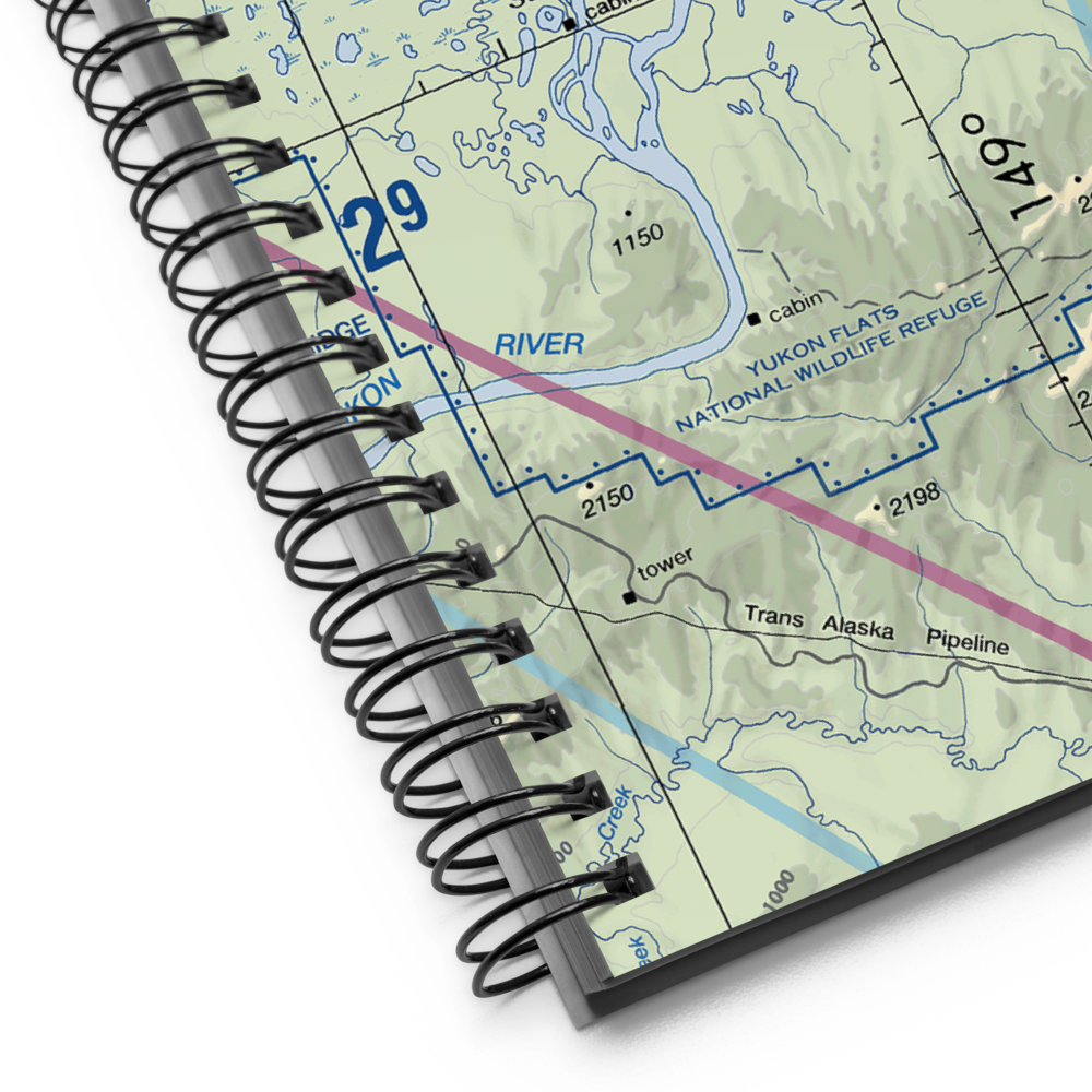 Stevens Village Airport (SVS) VFR Sectional Notebook 