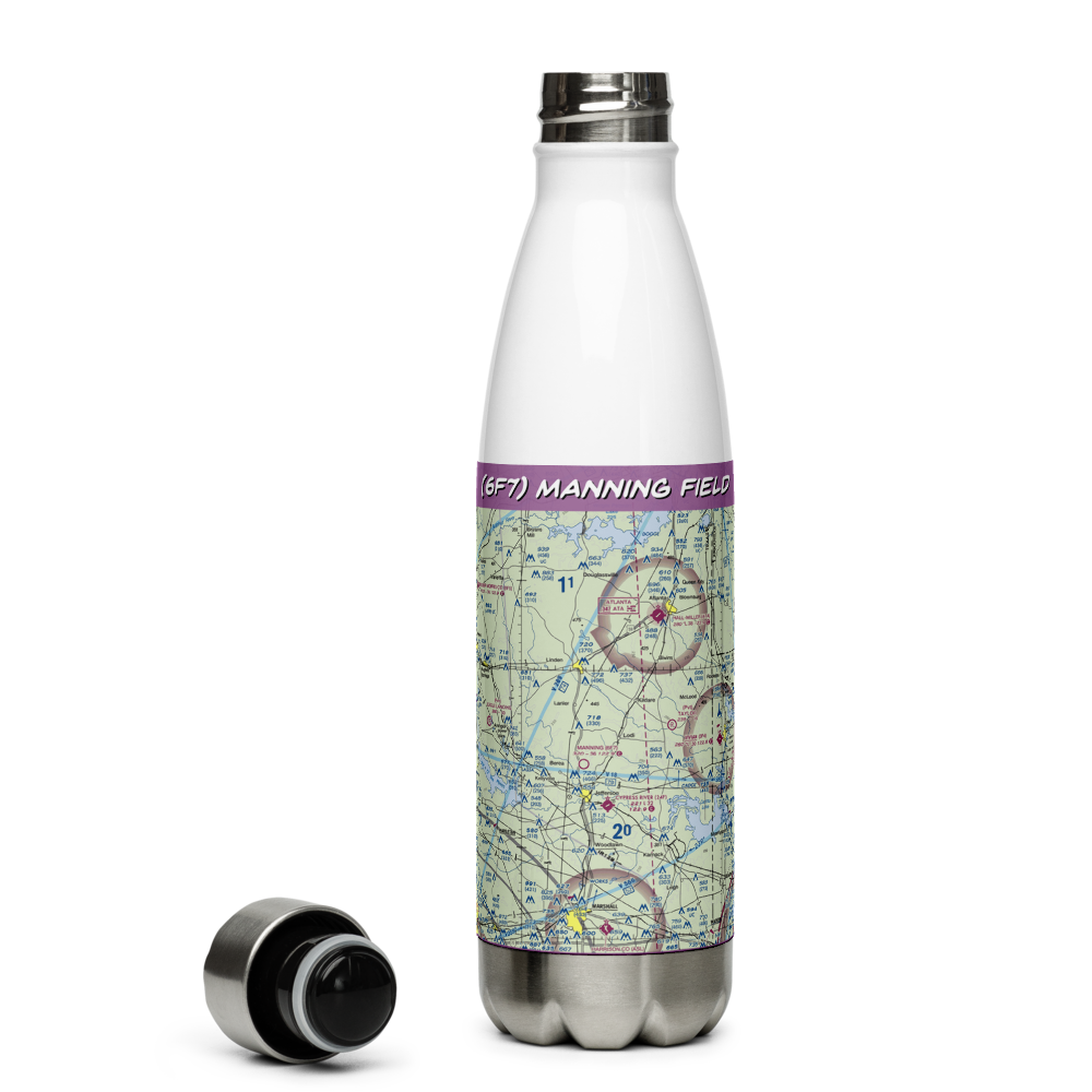 Manning Field (6F7) VFR Sectional Water Bottle 