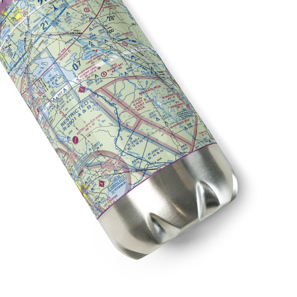 Blanket Bay Airport (6FD5) VFR Sectional Water Bottle 