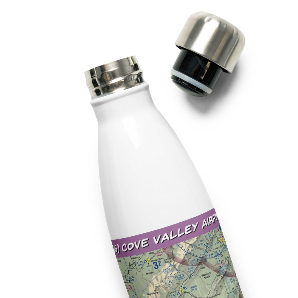 Cove Valley Airport (6G6) VFR Sectional Water Bottle 