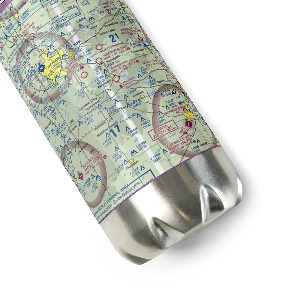 Shamrock Field (6G8) VFR Sectional Water Bottle 
