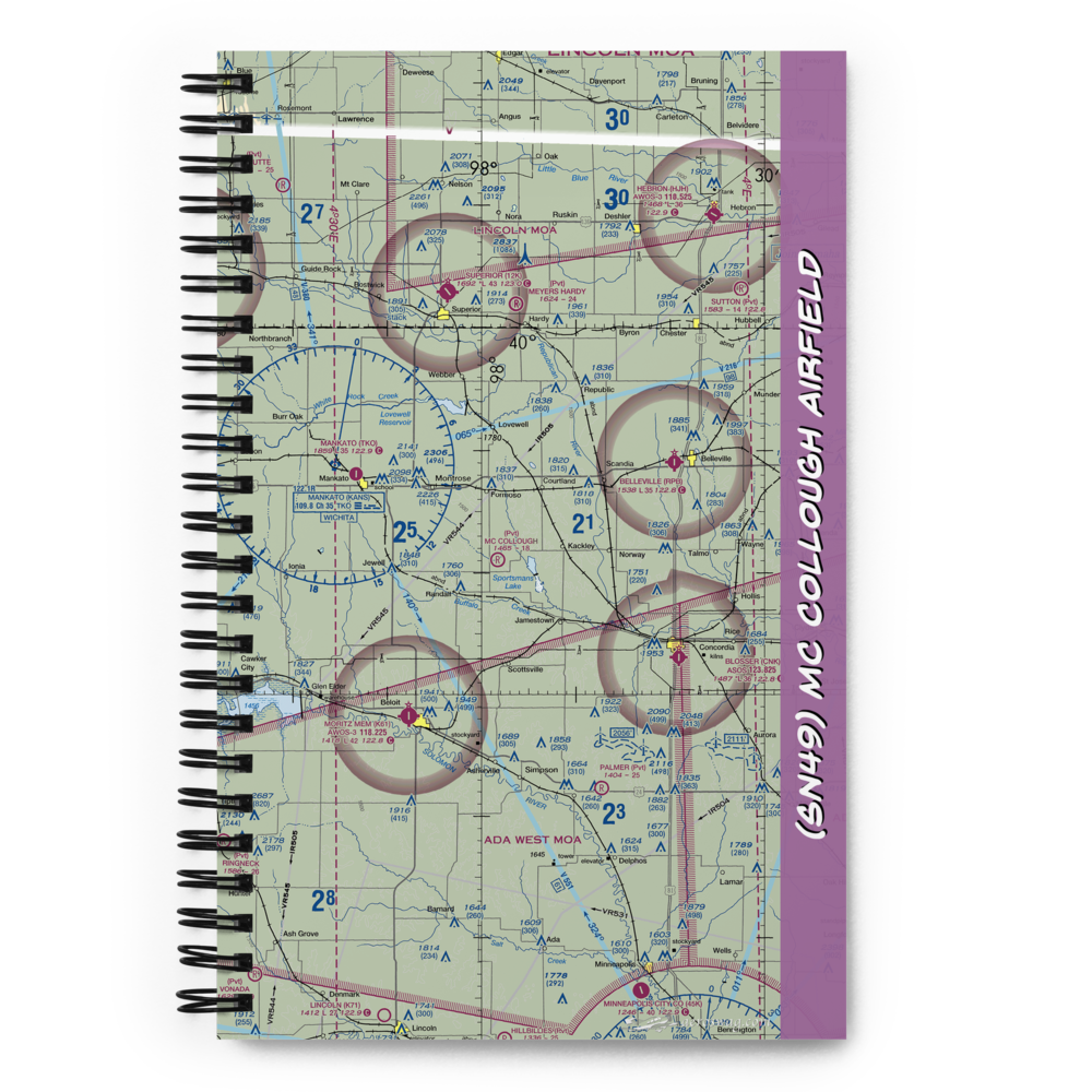 Mc Collough Airfield (SN49) VFR Sectional Notebook 