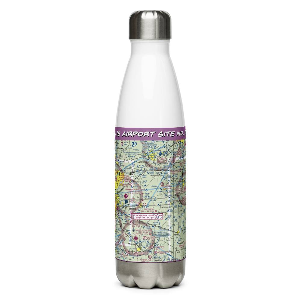 Willis Airport Site No. 2 Airport (6II2) VFR Sectional Water Bottle 