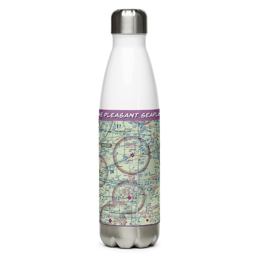 Lake Pleasant Seaplane Base (C67) VFR Sectional Water Bottle 