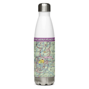 Day Aero-Place Airport (6IS0) VFR Sectional Water Bottle