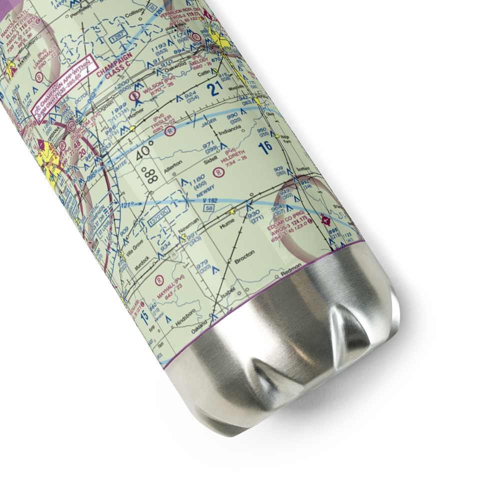 Trisler Airport (6IS8) VFR Sectional Water Bottle 