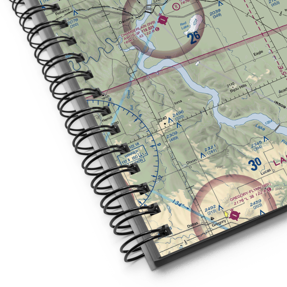 Priebe Landing Strip (SD89) VFR Sectional Notebook 