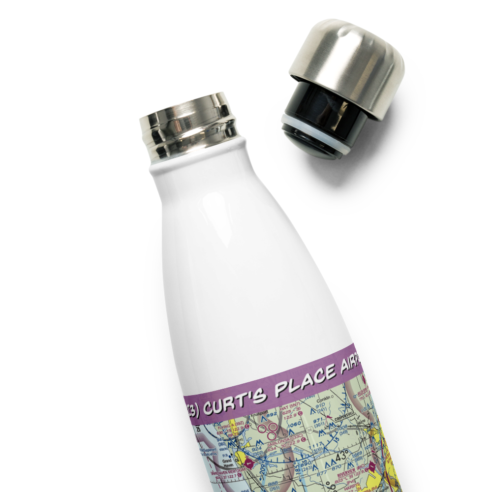 Curt's Place Airport (6MI3) VFR Sectional Water Bottle 
