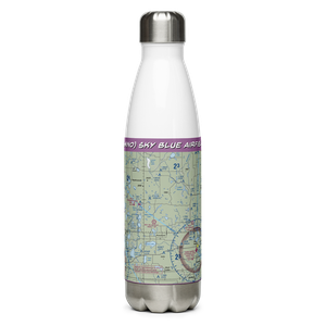 Sky Blue Airfield (6MN0) VFR Sectional Water Bottle