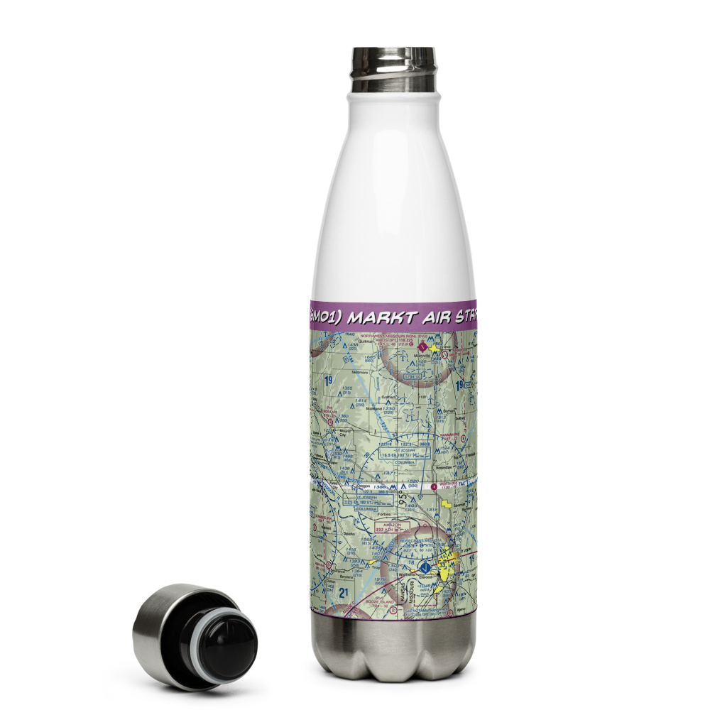 Markt Air Strip (6MO1) VFR Sectional Water Bottle 