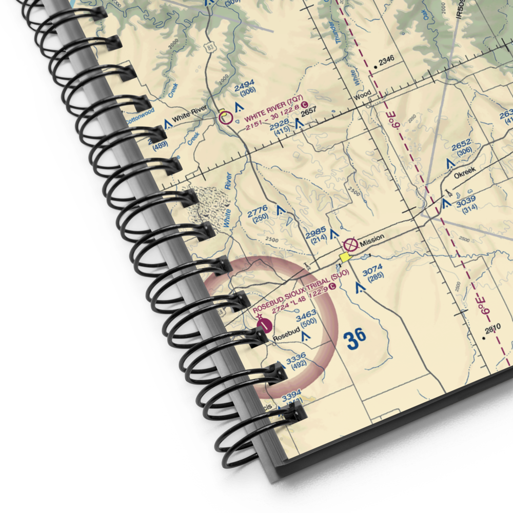 Valburg Ranch Airport (SD14) VFR Sectional Notebook 