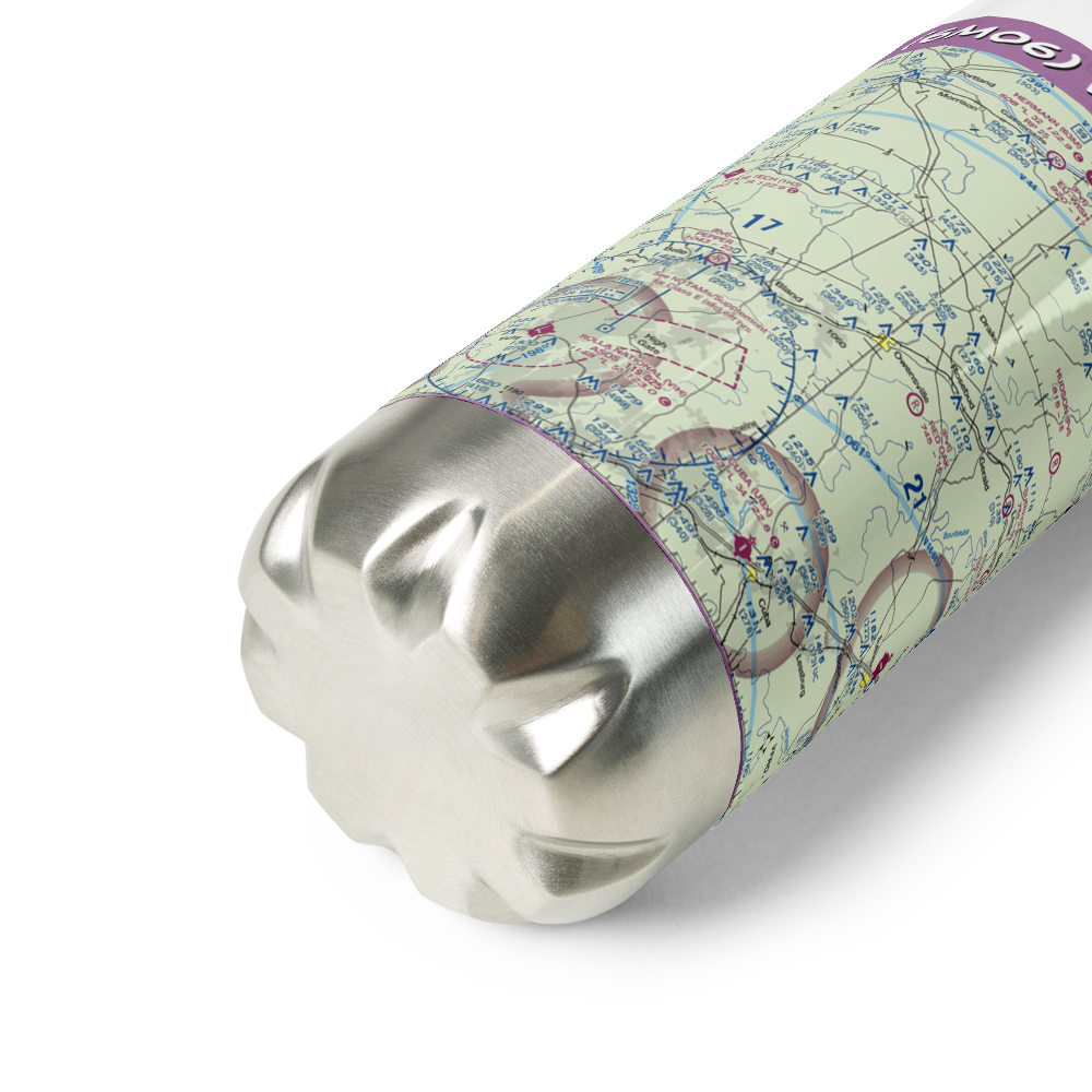 Winter Field (6MO6) VFR Sectional Water Bottle 