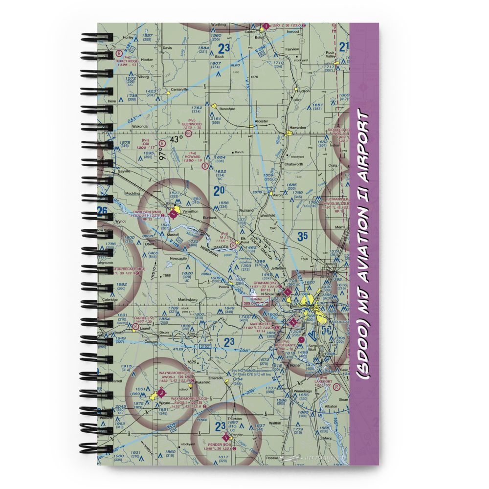 Mj Aviation Ii Airport (SD00) VFR Sectional Notebook 