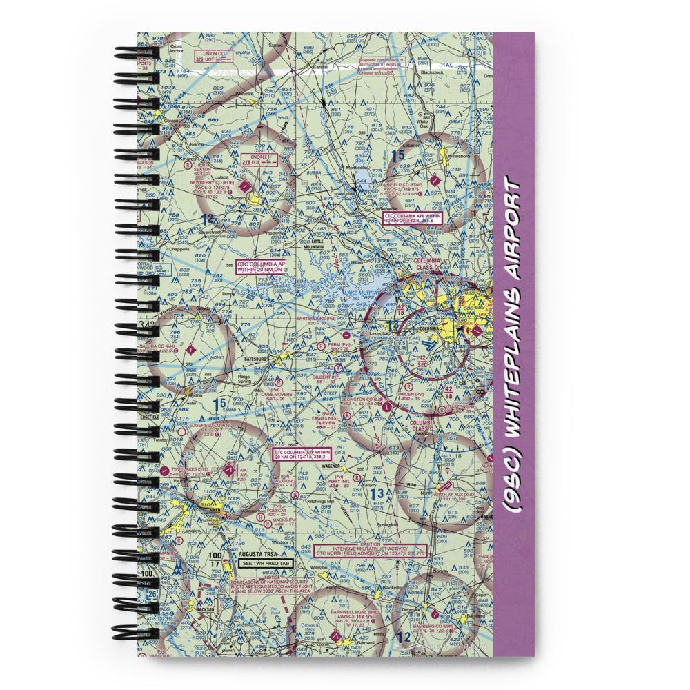 Whiteplains Airport (9SC) VFR Sectional Notebook 