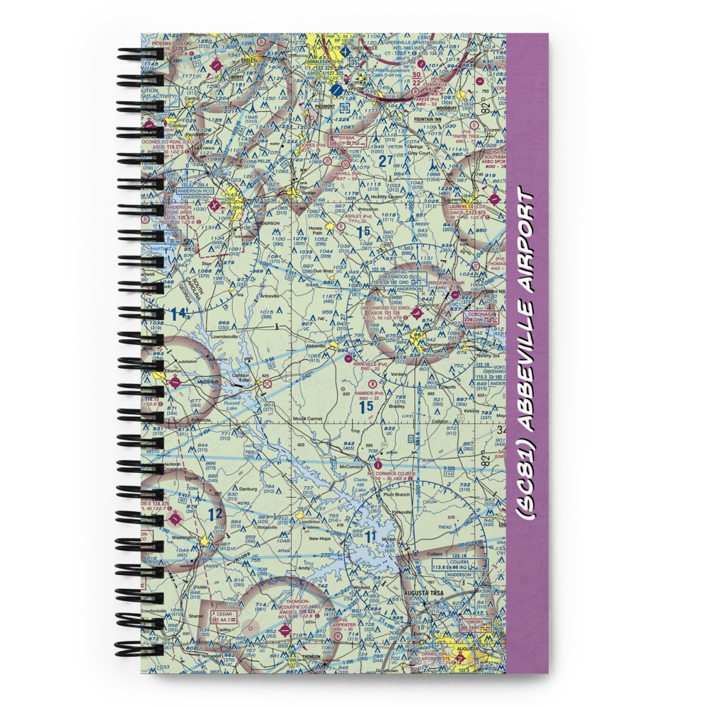 Abbeville Airport (SC81) VFR Sectional Notebook 