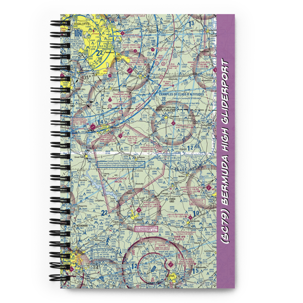 Bermuda High Gliderport (SC79) VFR Sectional Notebook 