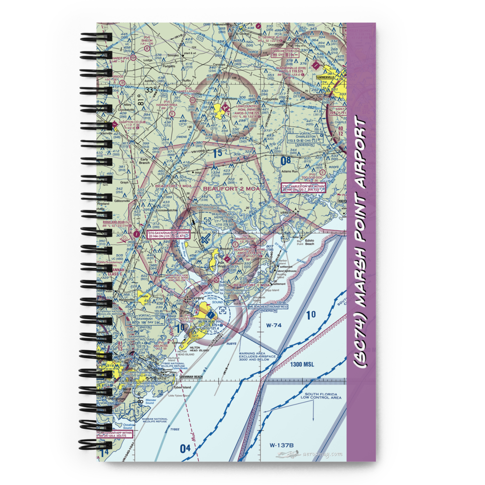 Marsh Point Airport (SC74) VFR Sectional Notebook 