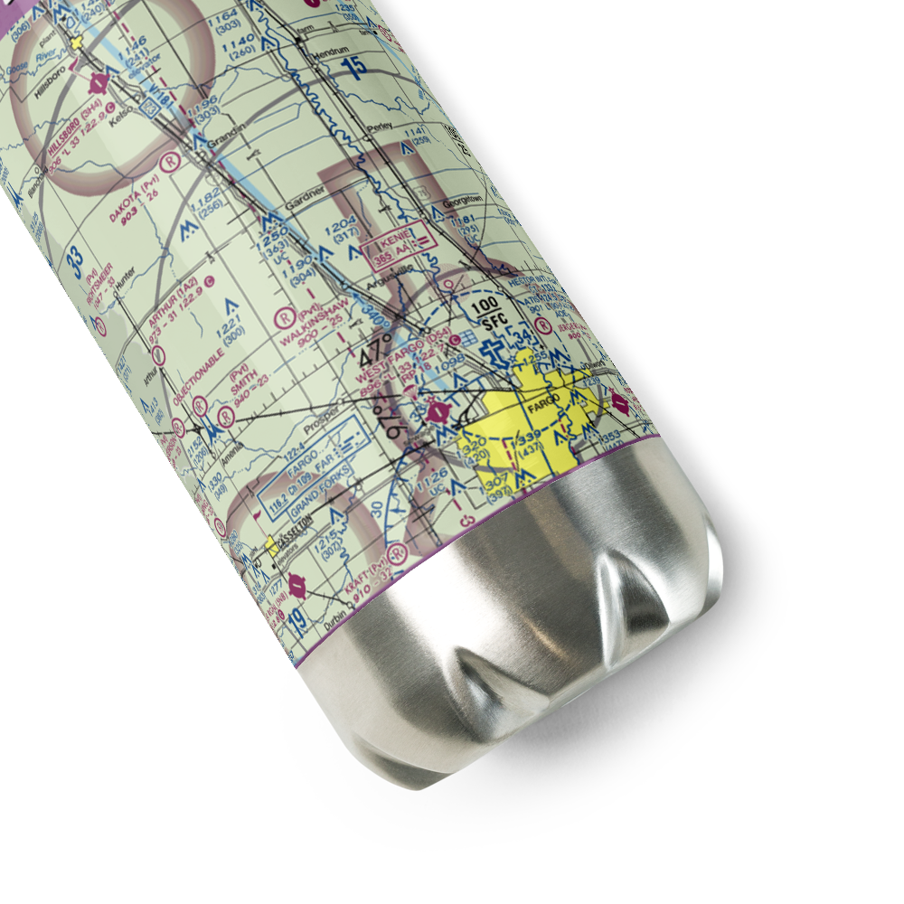 Lisburg Airport (6ND3) VFR Sectional Water Bottle 