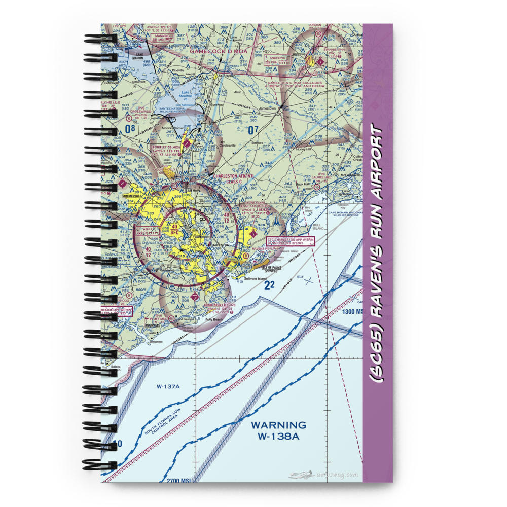Raven's Run Airport (SC65) VFR Sectional Notebook 