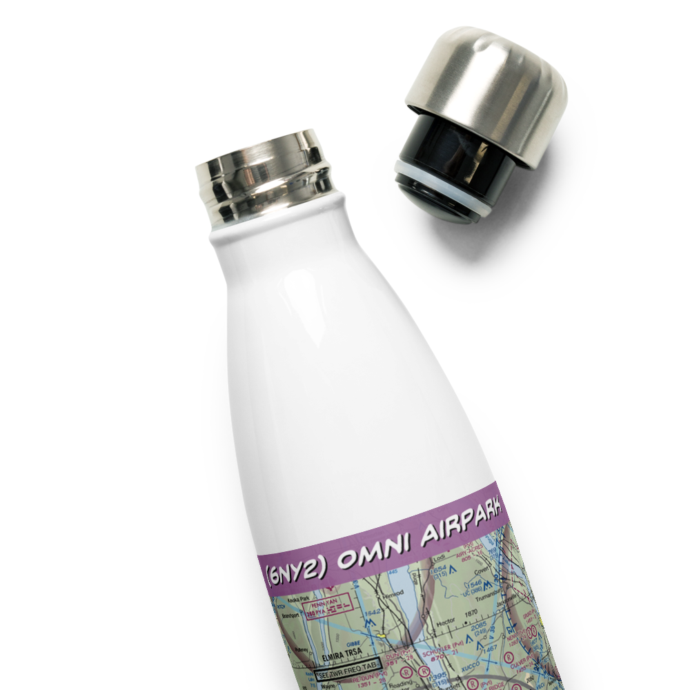 Omni Airpark (6NY2) VFR Sectional Water Bottle 