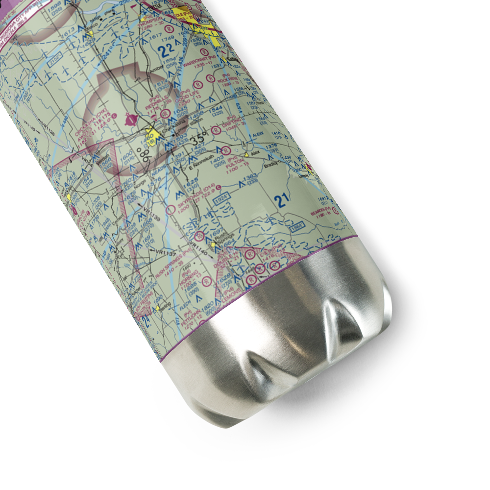 Redhills Airport (6OK2) VFR Sectional Water Bottle 