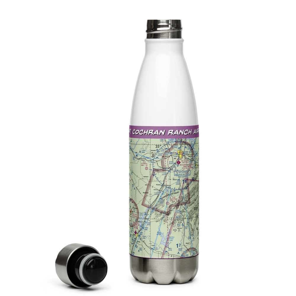 Cochran Ranch Airport (6OK7) VFR Sectional Water Bottle 
