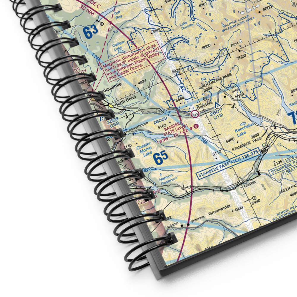 Skykomish State Airport (S88) VFR Sectional Notebook 