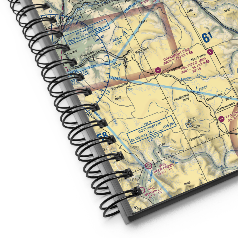 Orofino Municipal Airport (S68) VFR Sectional Notebook 
