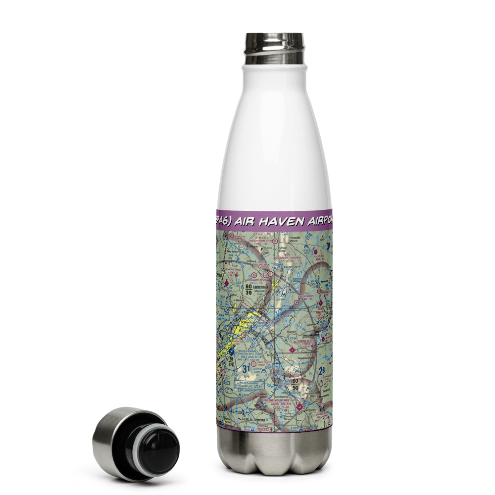 Air Haven Airport (6PA6) VFR Sectional Water Bottle 