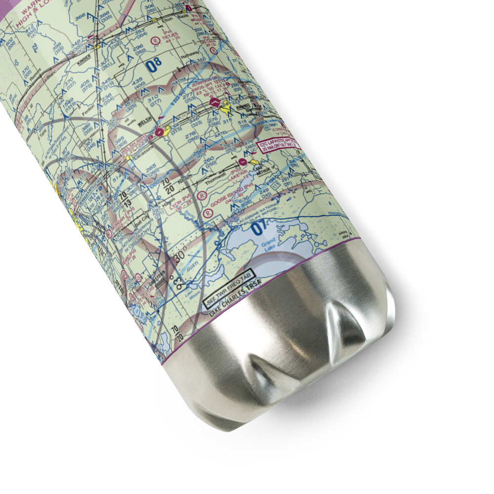 Welsh Airport (6R1) VFR Sectional Water Bottle 
